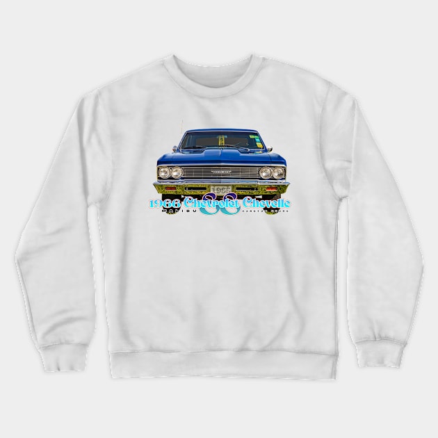 1966 Chevrolet Chevelle Malibu SS Hardtop Coupe Crewneck Sweatshirt by Gestalt Imagery